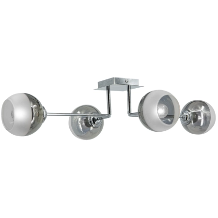 Plafon chromowany szklany 4-punktowy 2211/4 z serii ARES - Lampy Elem